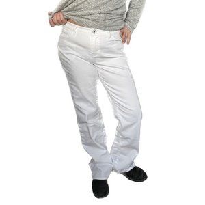 COLDWATER Creek - Sz 6 Wht Relaxed Jeans